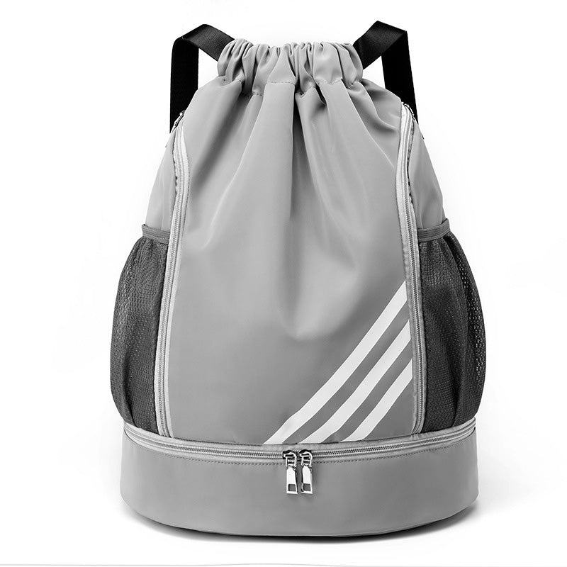Multi Pocket Waterproof Drawstring Bag grey by HitMyNeed