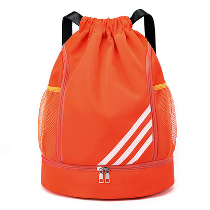 Multi Pocket Waterproof Drawstring Bag orange by HitMyNeed