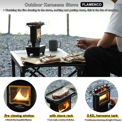 Multi-Purpose Camping Kerosene Lamp Stove Lantern by HitMyNeed