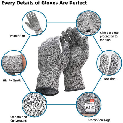 Multi Purpose Cut Resistant Gloves (Pair) s20cm-1-pair by HitMyNeed