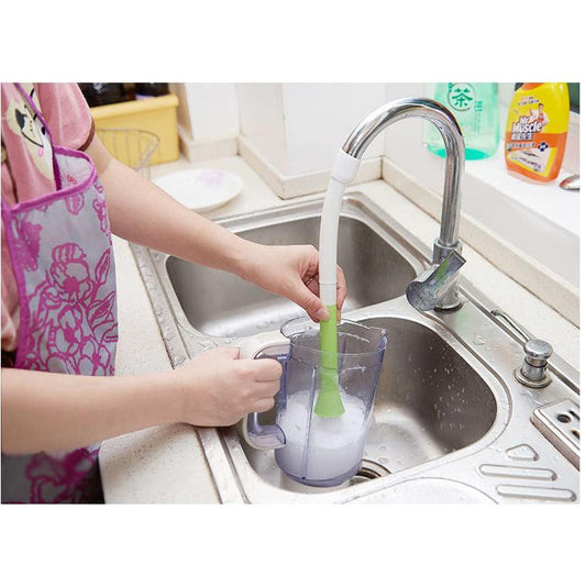 Multi Purpose Faucet-Mounted Kitchen Cleaning Brush by HitMyNeed
