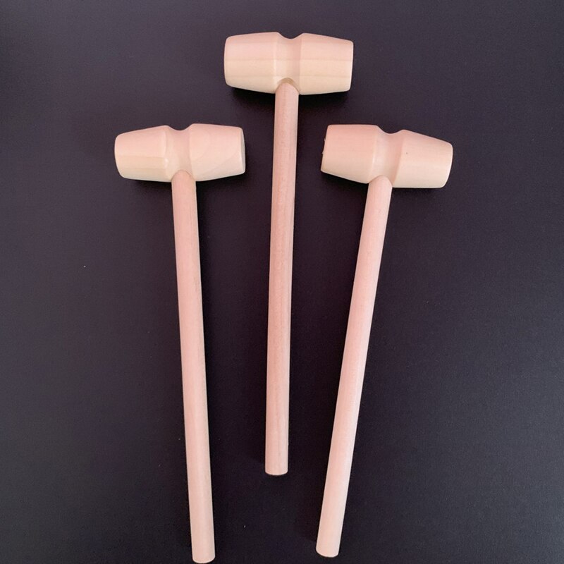 Multi Purpose Mini Wooden Hammers Set (10 Pack) by HitMyNeed