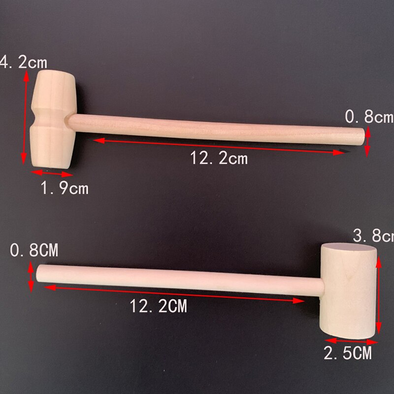 Multi Purpose Mini Wooden Hammers Set (10 Pack) by HitMyNeed