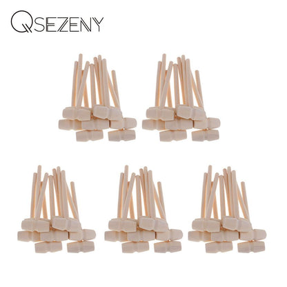 Multi Purpose Mini Wooden Hammers Set (10 Pack) by HitMyNeed