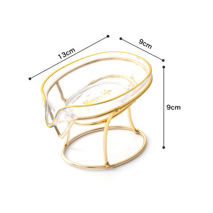 Multi Purpose Self Draining Soap Holder transparent by HitMyNeed