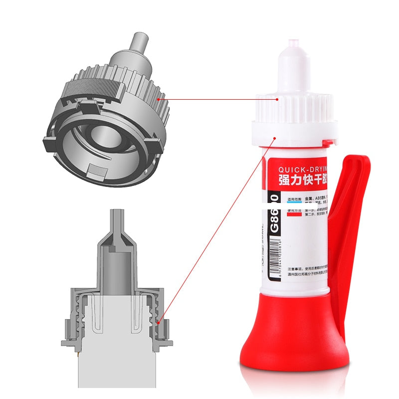 Multi-Purpose Wood Glue with Precision Dispenser 20ml by HitMyNeed
