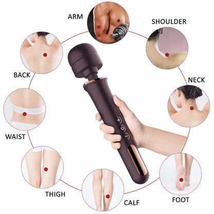 Multi-Speed Silicone Handheld Massage Stick by HitMyNeed