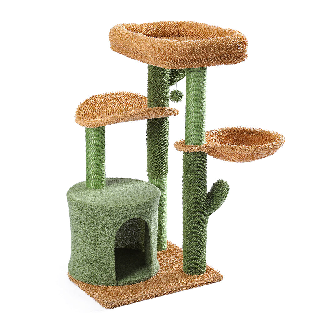 Multi Tier Cactus Cat Tower with Scratching Posts by HitMyNeed