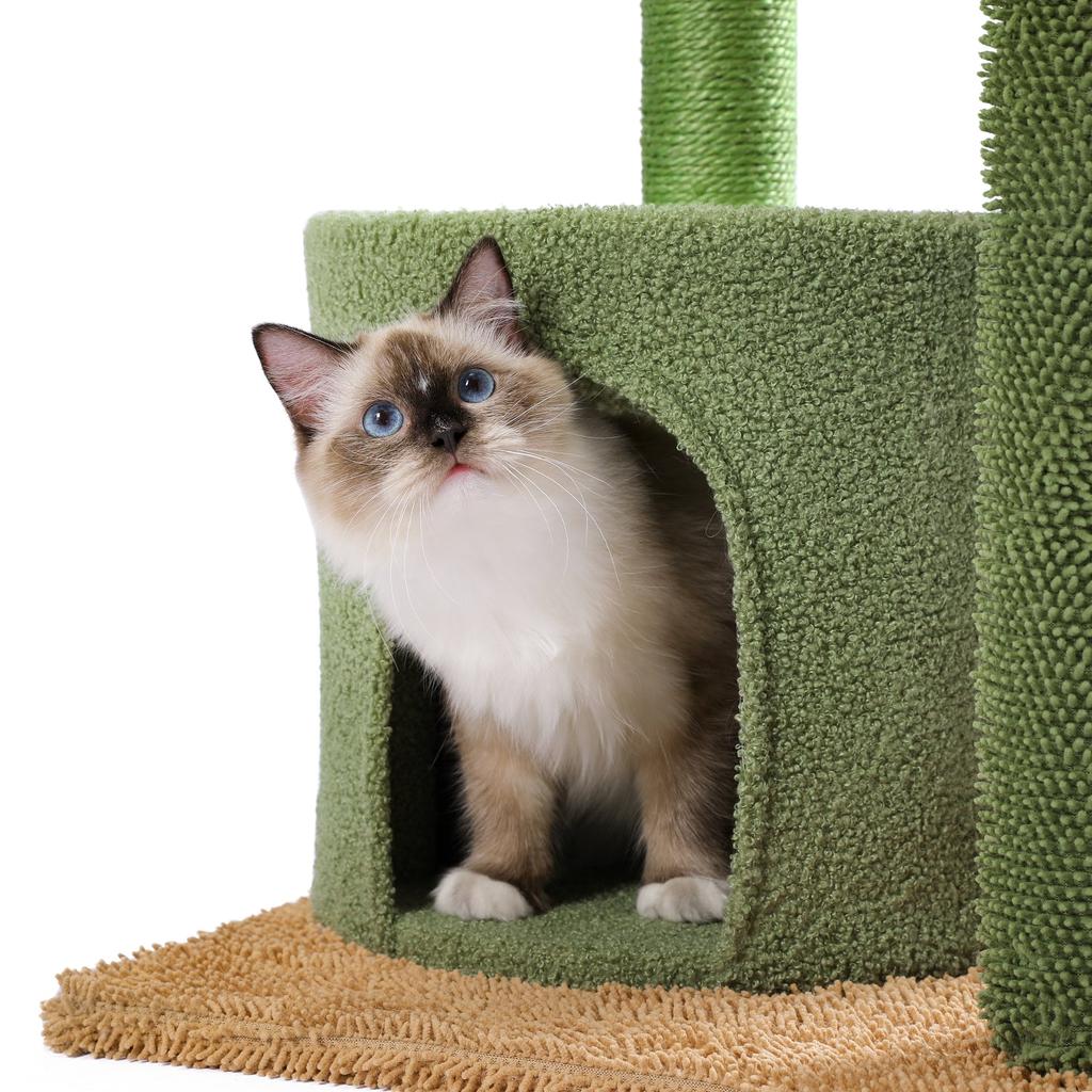 Multi Tier Cactus Cat Tower with Scratching Posts by HitMyNeed