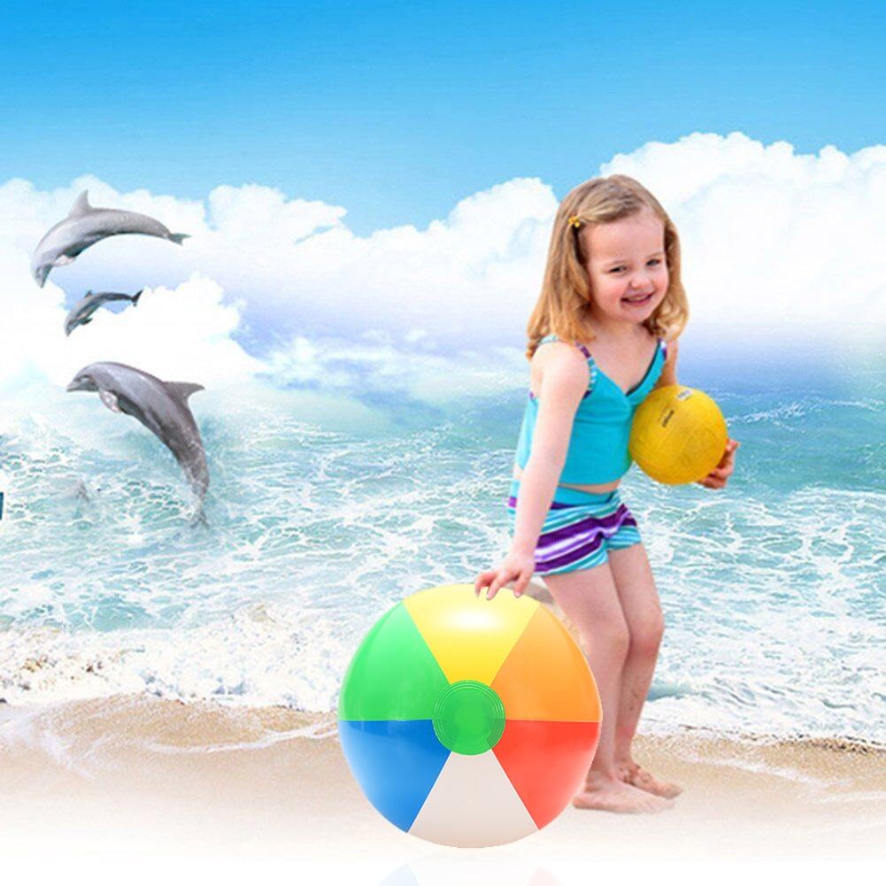 Multicolor Inflatable Beach Ball Toy for Kids 20cm by HitMyNeed