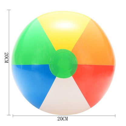Multicolor Inflatable Beach Ball Toy for Kids 20cm by HitMyNeed