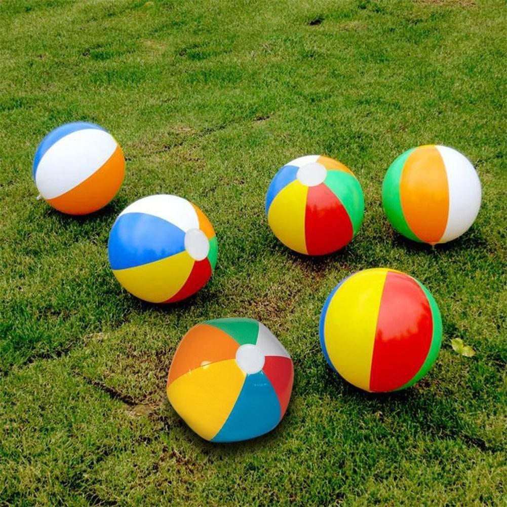 Multicolor Inflatable Beach Ball Toy for Kids 20cm by HitMyNeed