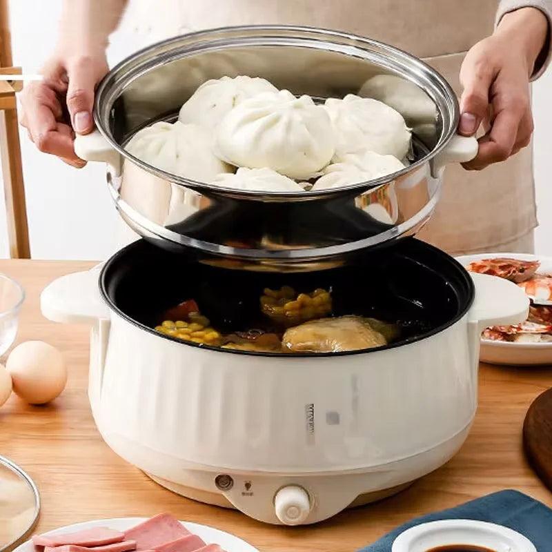 Multifunction Electric Cooker for 1-2 People double-layer-24cm by HitMyNeed