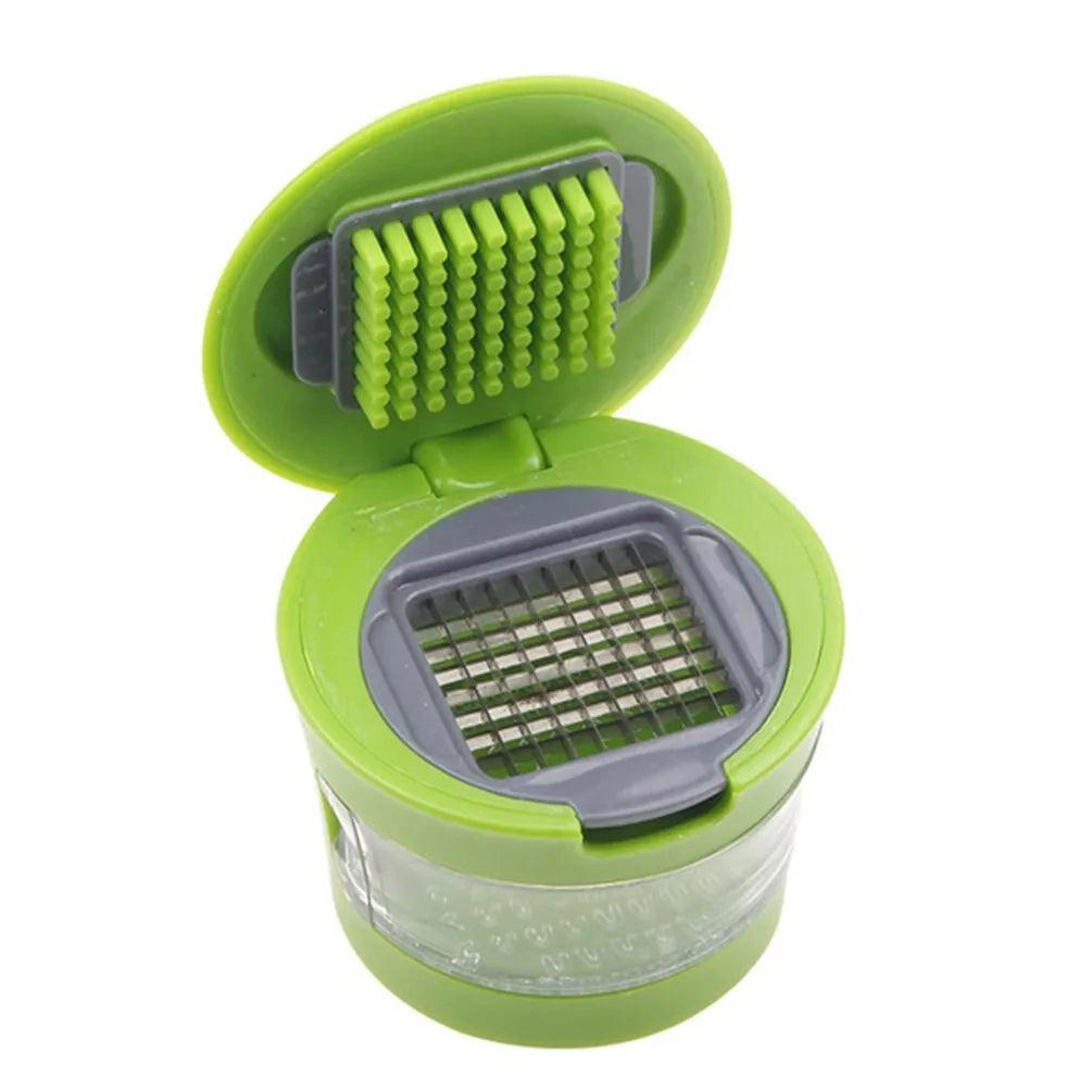 Multifunction Garlic Press, Slicer & Storage Tool by HitMyNeed