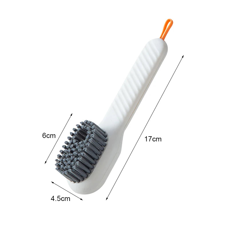 Multifunction Long Handle Cleaning Brush with Dispenser white by HitMyNeed