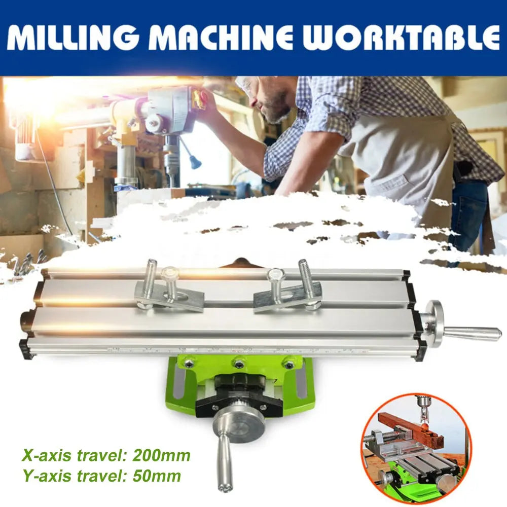 Multifunction Milling Drill Worktable with Vise by HitMyNeed