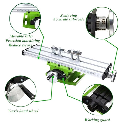 Multifunction Milling Drill Worktable with Vise by HitMyNeed