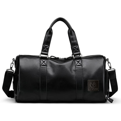 Multifunction PU Leather Duffle Travel Tote Bag by HitMyNeed