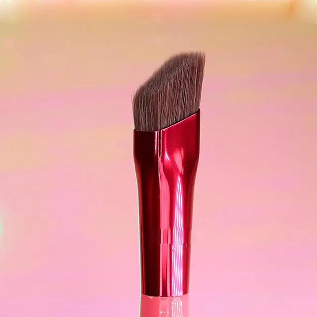 Multifunction Square Eyebrow & Detail Makeup Brush red-18cm by HitMyNeed