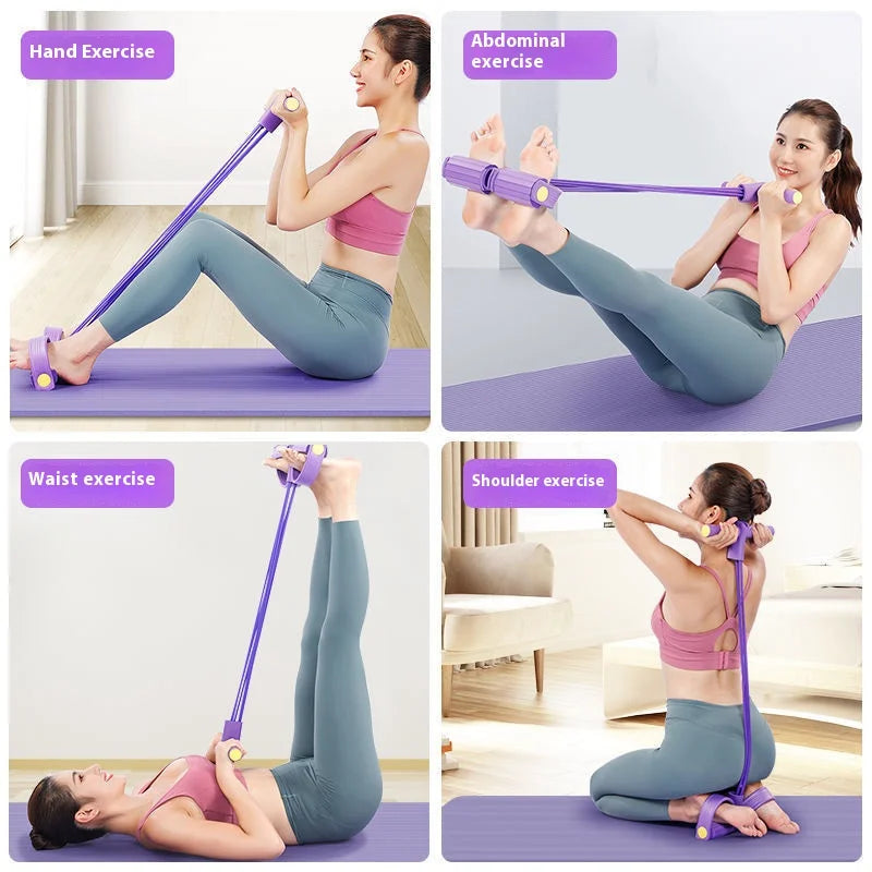 Multifunction Tension Rope Resistance Band Pedal by HitMyNeed