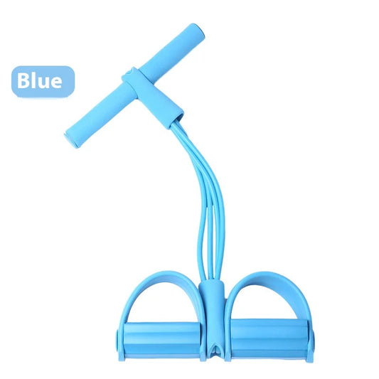 Multifunction Tension Rope Resistance Band Pedal four-tube-blue by HitMyNeed