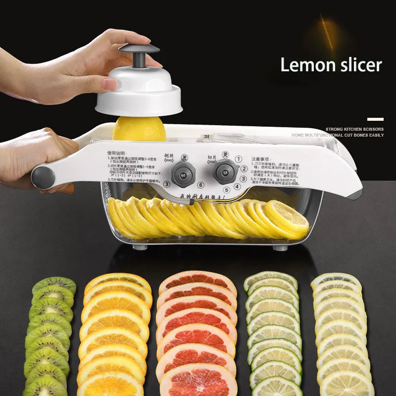 Multifunction Vegetable Slicer & Grater with Basket by HitMyNeed