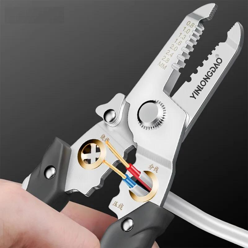 Multifunction Wire Stripper and Cable Cutter Pliers by HitMyNeed