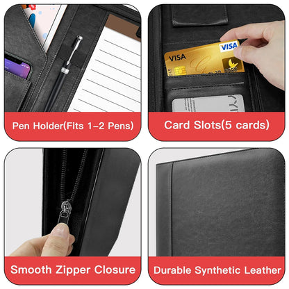 Multifunctional A4 Leather Conference Folder by HitMyNeed