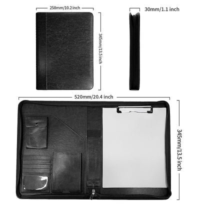 Multifunctional A4 Leather Conference Folder by HitMyNeed
