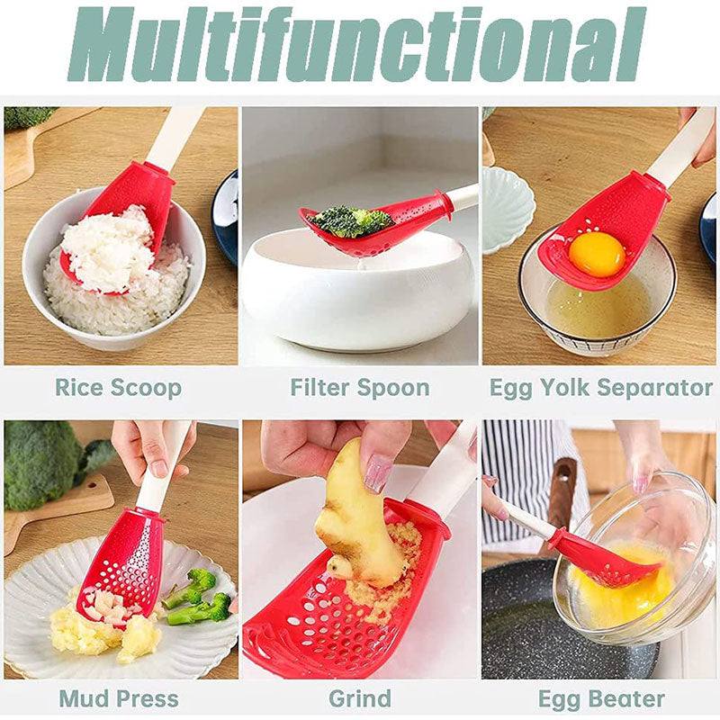 Multifunctional Cooking Spoon with Strainer & Cutter by HitMyNeed