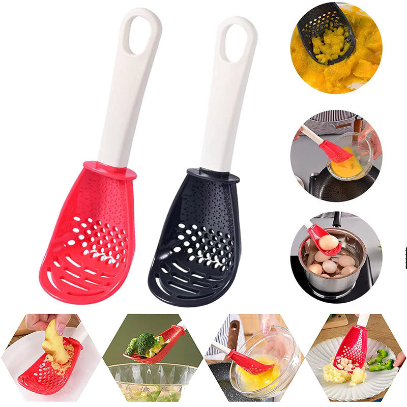 Multifunctional Cooking Spoon with Strainer & Cutter by HitMyNeed