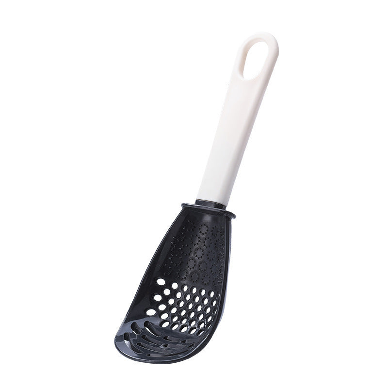 Multifunctional Cooking Spoon with Strainer & Cutter black by HitMyNeed