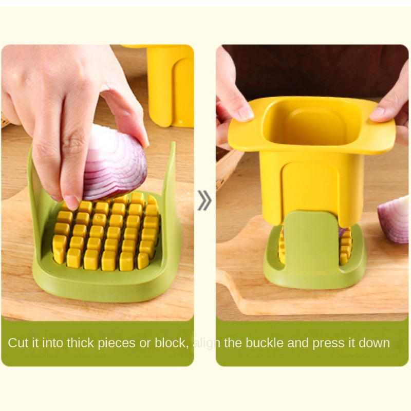 Multifunctional Hand-Press Vegetable Chopper & Slicer by HitMyNeed