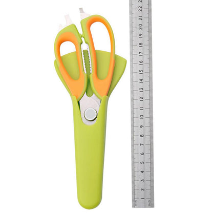 Multifunctional Kitchen Shears with Magnetic Safety Cover by HitMyNeed
