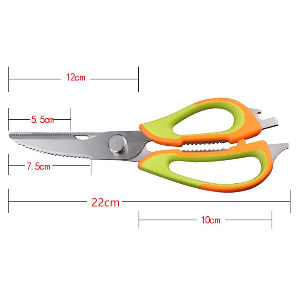 Multifunctional Kitchen Shears with Magnetic Safety Cover by HitMyNeed