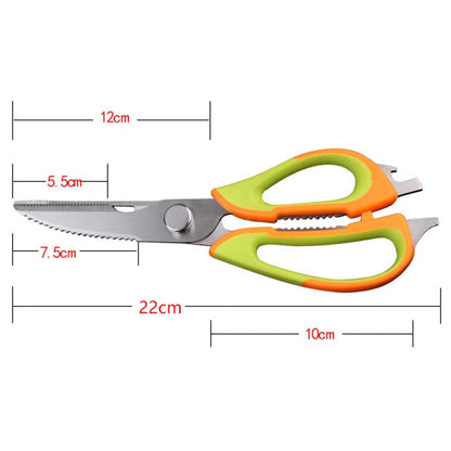 Multifunctional Kitchen Shears with Magnetic Safety Cover by HitMyNeed