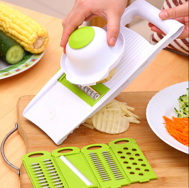 Multifunctional Mandoline Slicer with 5 Blades by HitMyNeed