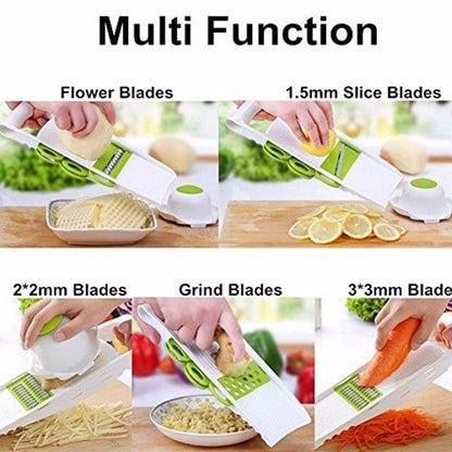 Multifunctional Mandoline Slicer with 5 Blades by HitMyNeed