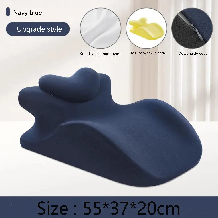 Multifunctional Prone Sleeping Support Pillow navy-blue by HitMyNeed