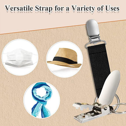 Multifunctional Travel Hat Clip with Nylon Strap by HitMyNeed