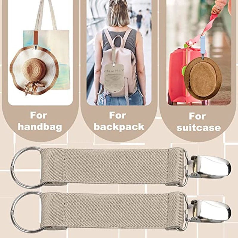 Multifunctional Travel Hat Clip with Nylon Strap by HitMyNeed