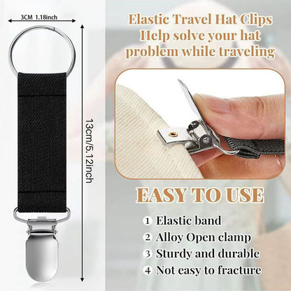 Multifunctional Travel Hat Clip with Nylon Strap by HitMyNeed