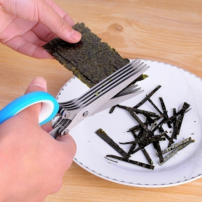 Multilayer Stainless Steel Herb & Scallion Scissors by HitMyNeed