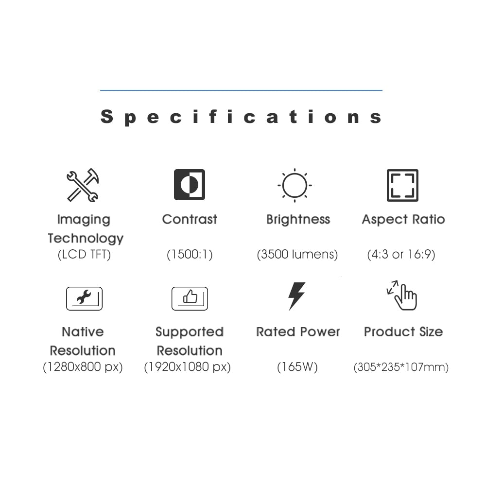 Multimedia LED HD Home Theater Projector by HitMyNeed