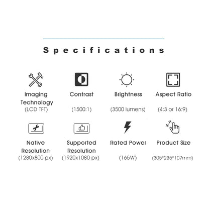 Multimedia LED HD Home Theater Projector by HitMyNeed