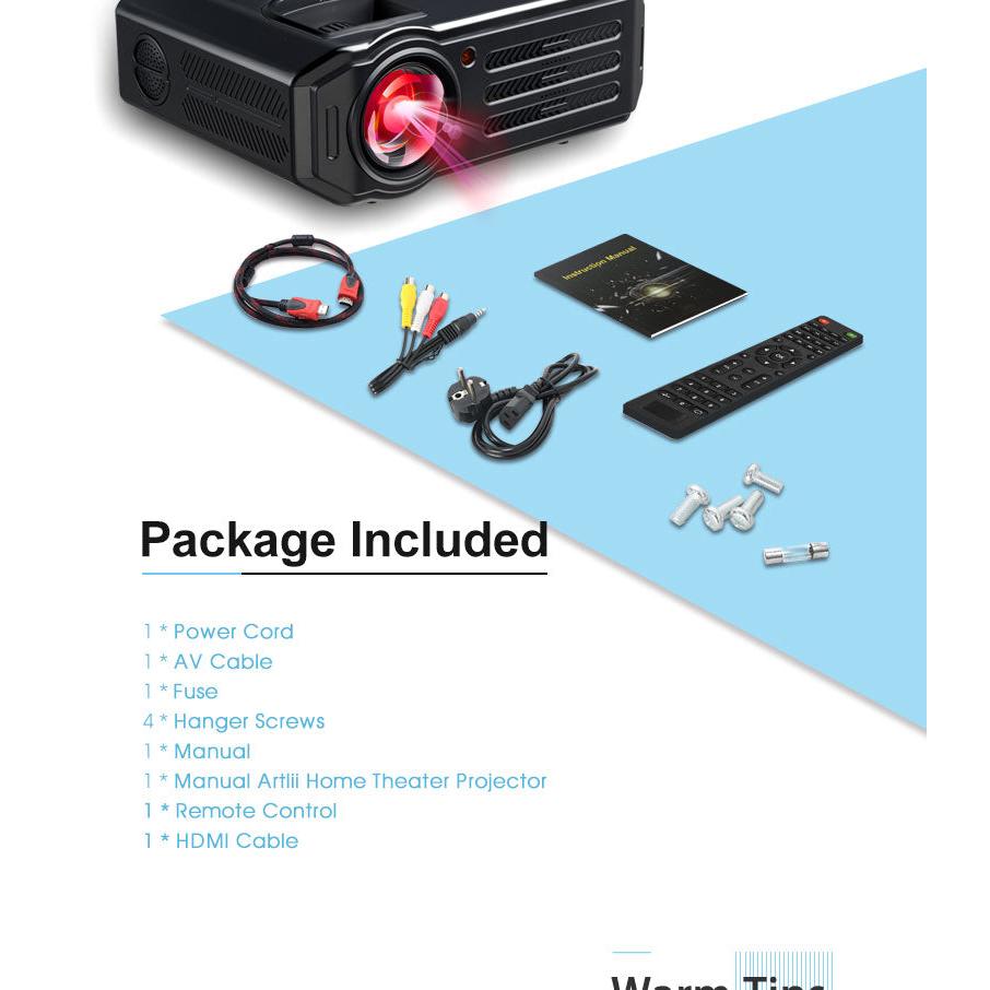 Multimedia LED HD Home Theater Projector by HitMyNeed
