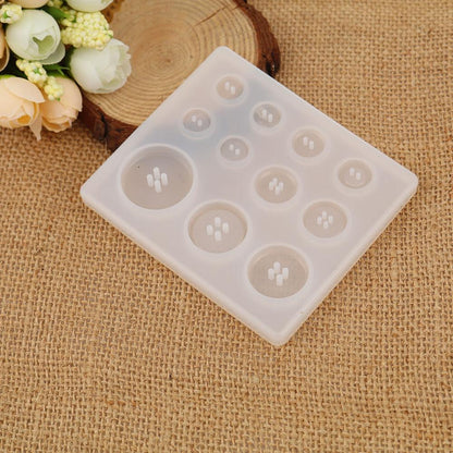Multiple Slot Silicone Button Mold for Crafts by HitMyNeed