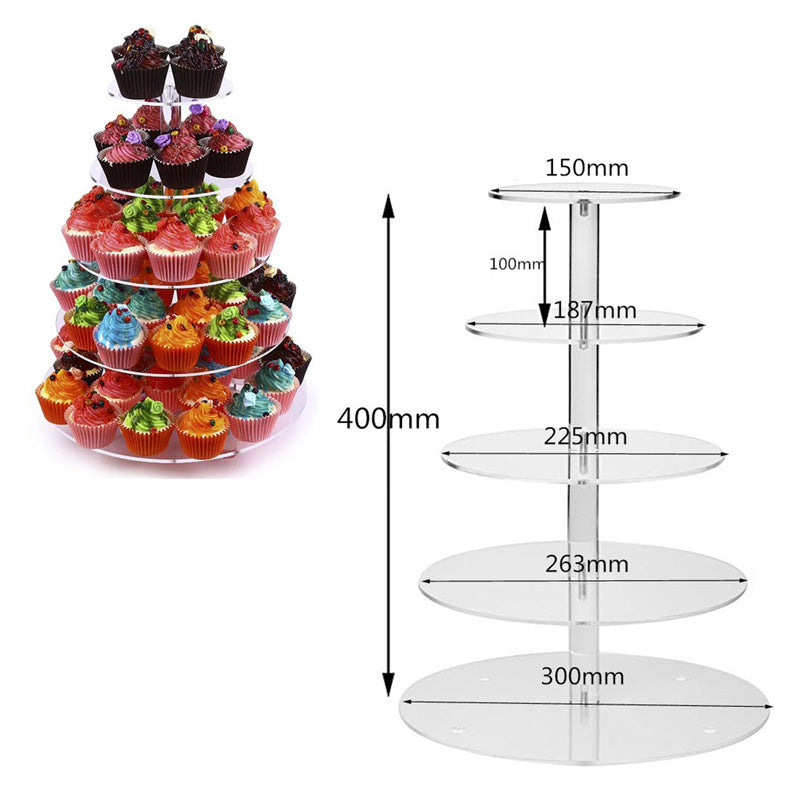 Multiple Tier Clear Acrylic Dessert Stand by HitMyNeed