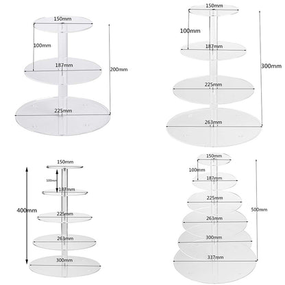 Multiple Tier Clear Acrylic Dessert Stand by HitMyNeed