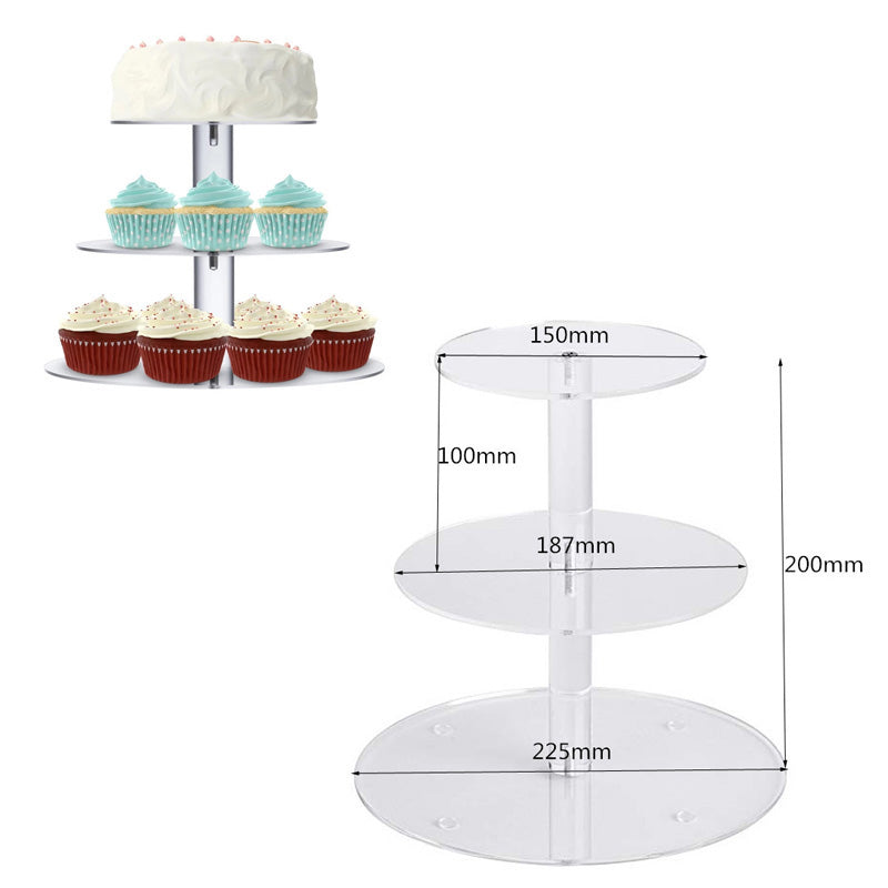 Multiple Tier Clear Acrylic Dessert Stand 6-layers by HitMyNeed